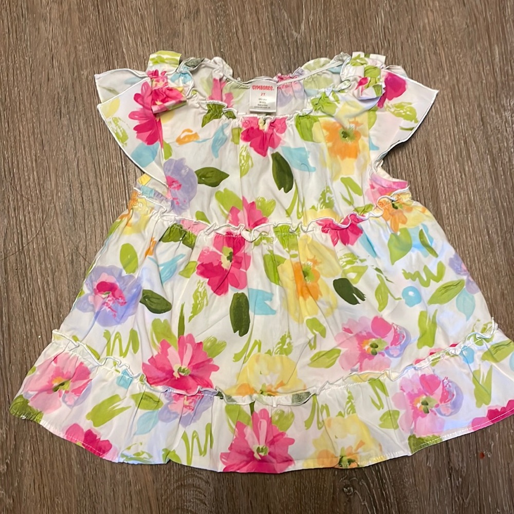 Gymboree floral ruffle top! 2t